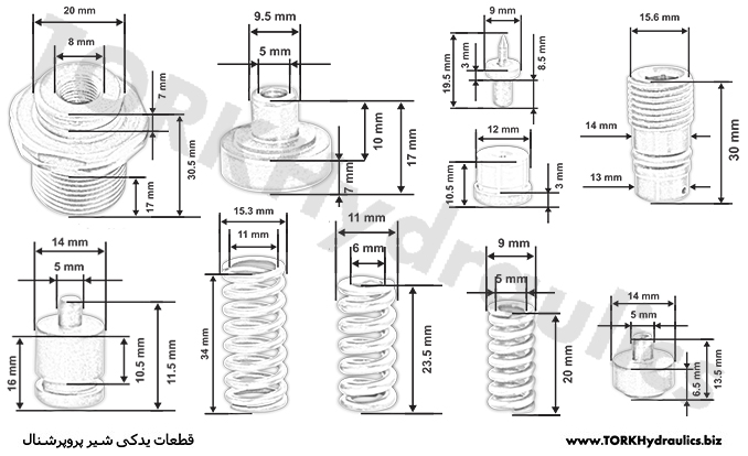 spare parts for pressure control valve